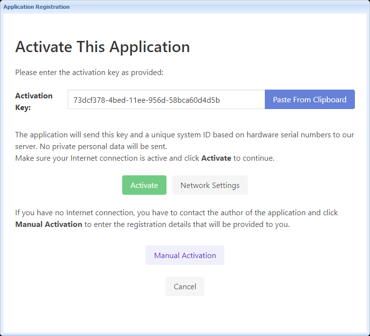 Activation Kit Enter License