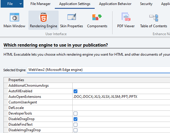 Choosing The Rendering Engine